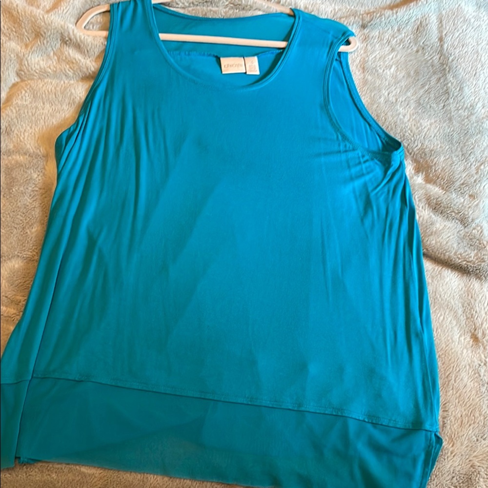 Chico's Blue Sleeveless Top